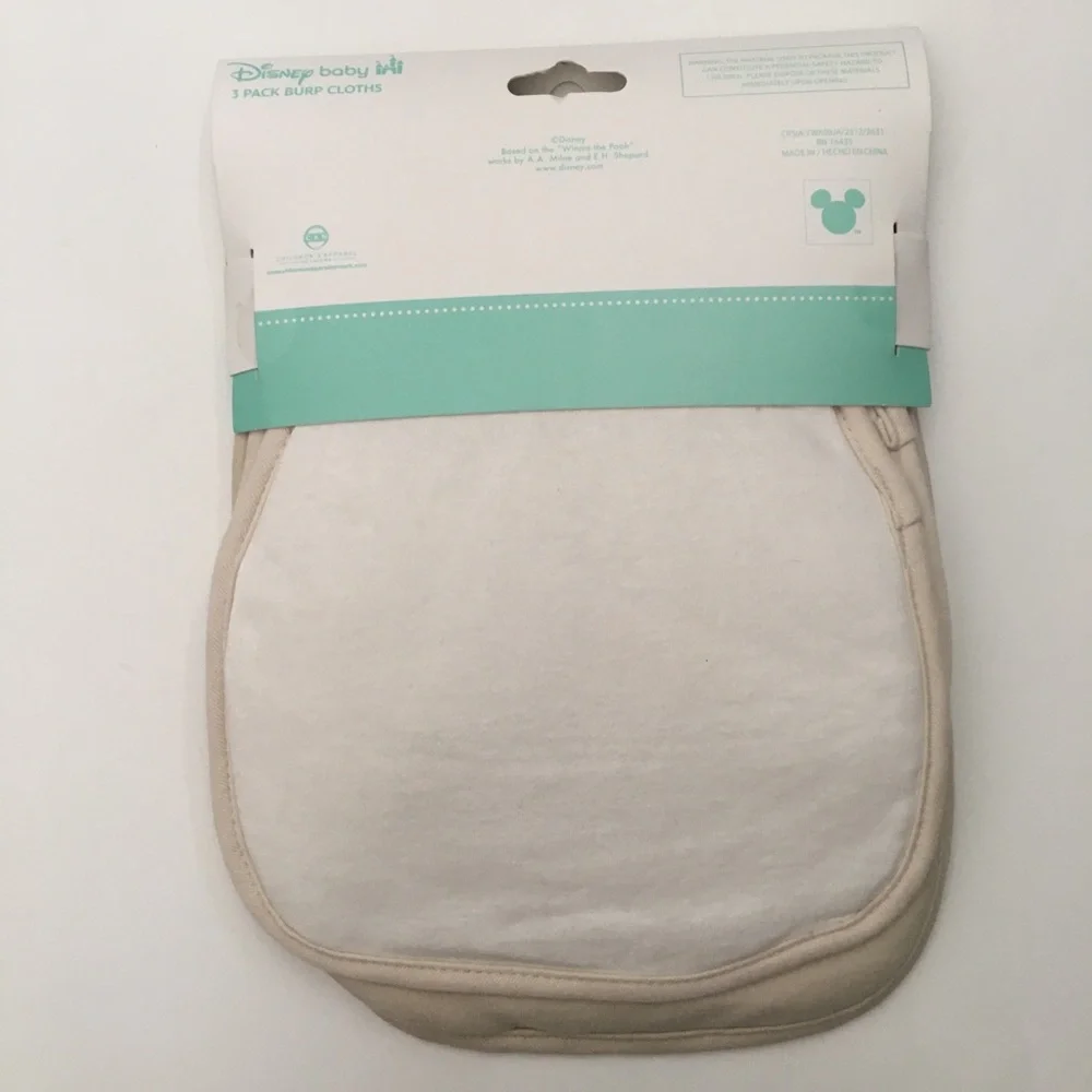 Burp Cloths 3 pack Winnie the Pooh Theme NEW | Disney Baby